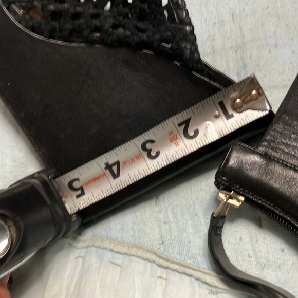 Bradley Mischka, black net, wedge heel size 10 - Picture 7 of 7